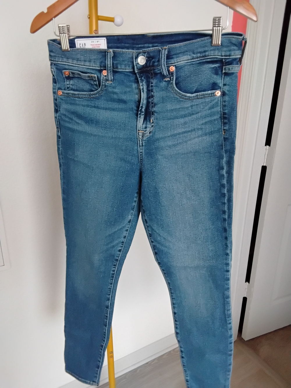 Women's Blue Stretch Skinny Jeans - GAP